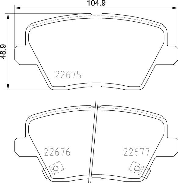 Klocki hamulcowe BREMBO P 30 109