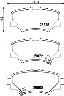 Klocki hamulcowe HELLA 8DB 355 021-411