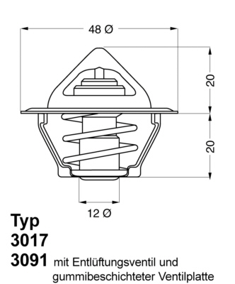 Termostat WAHLER 3017.87D2