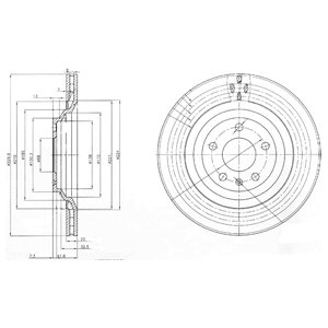 Tarcza hamulcowa DELPHI BG3991