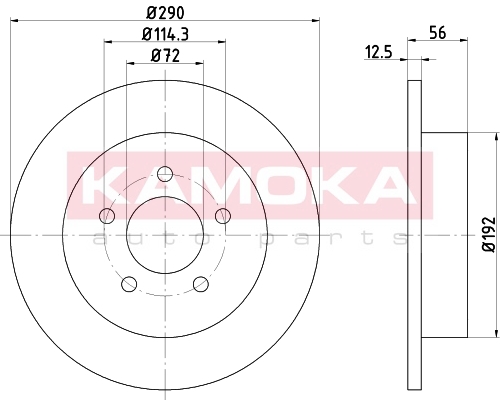 Tarcza hamulcowa KAMOKA 103199