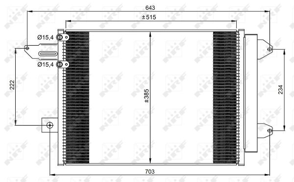 Skraplacz klimatyzacji NRF 350070