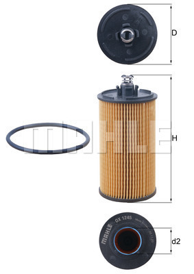 Filtr oleju KNECHT OX 1245D