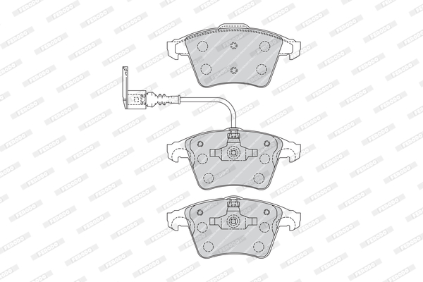 Klocki hamulcowe FERODO FVR1643