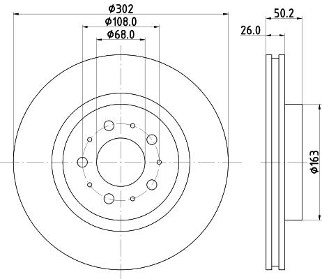 Tarcza hamulcowa HELLA 8DD 355 106-131