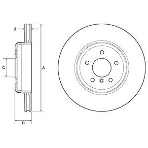 Tarcza hamulcowa DELPHI BG4753C