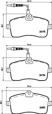 Klocki hamulcowe HELLA 8DB 355 020-671