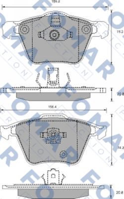 Klocki hamulcowe FOMAR FRICTION FO 698081