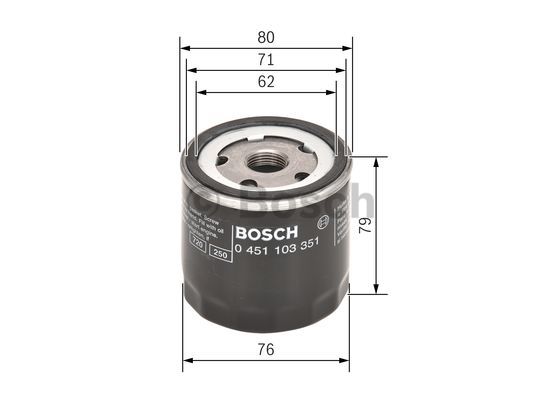 Filtr oleju BOSCH 0 451 103 351