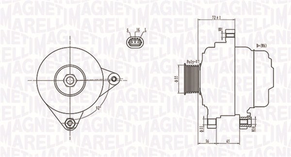 Alternator MAGNETI MARELLI 063731792010