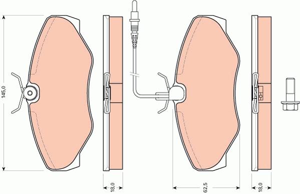 Klocki hamulcowe TRW GDB1760