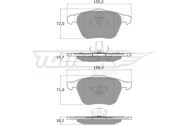 Klocki hamulcowe TOMEX BRAKES TX 17-74
