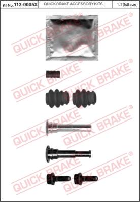Zestaw tulei prowadzących zacisk hamulca QUICK BRAKE 113-0005X