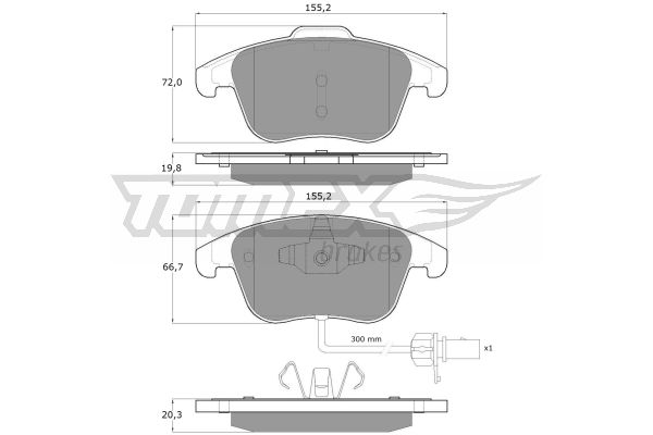 Klocki hamulcowe TOMEX BRAKES TX 16-75