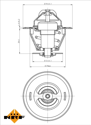 Termostat NRF 725036