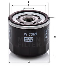 Filtr oleju MANN-FILTER W 7069