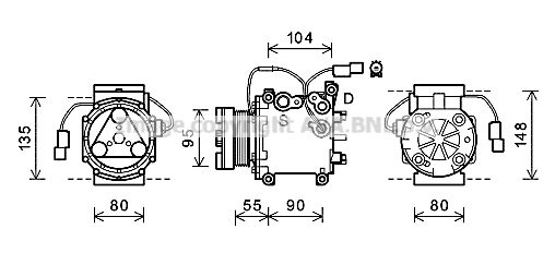 Kompresor klimatyzacji AVA QUALITY COOLING MTAK242