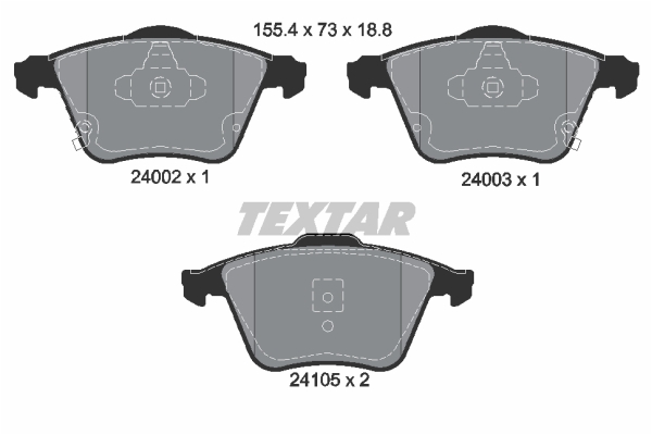 Klocki hamulcowe TEXTAR 2400201