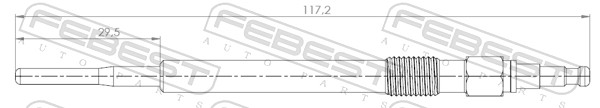 Świeca żarowa FEBEST 23642-005