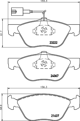 Klocki hamulcowe HELLA PAGID 8DB 355 011-211