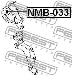 Poduszka silnika FEBEST NMB-033