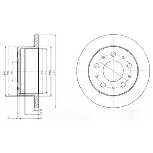Tarcza hamulcowa DELPHI BG4099
