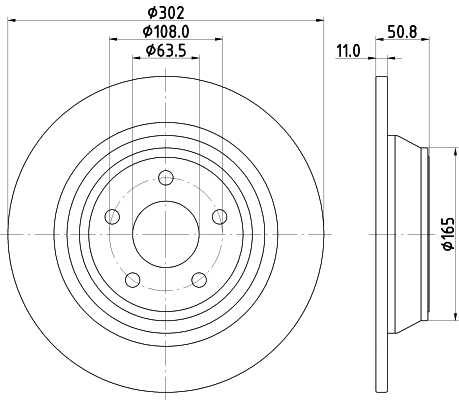 Tarcza hamulcowa HELLA PAGID 8DD 355 122-451