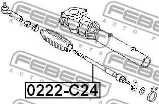 Drążek kierowniczy FEBEST 0222-C24