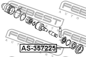 Łożysko podpory wału FEBEST AS-357225