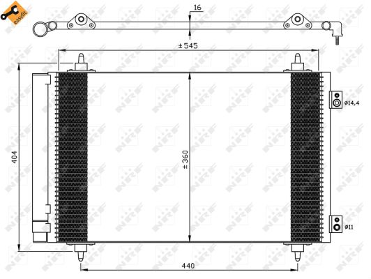 Skraplacz klimatyzacji NRF 35844