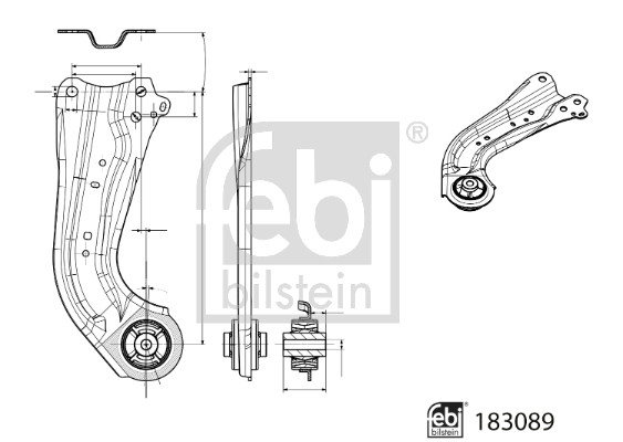 Wahacz, zawieszenie koła FEBI BILSTEIN 183089