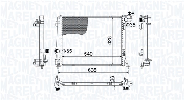 Chłodnica MAGNETI MARELLI 350213207400