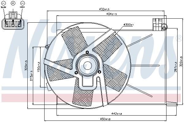 Wentylator NISSENS 85193