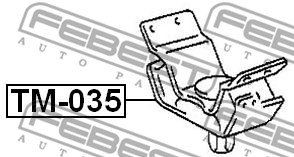 Poduszka silnika FEBEST TM-035