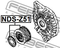 Koło pasowe alternatora FEBEST NDS-Z51
