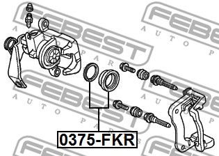 Zestaw naprawczy zacisku FEBEST 0375-FKR
