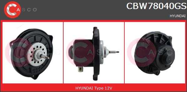 Wentylator wnętrza CASCO CBW78040GS