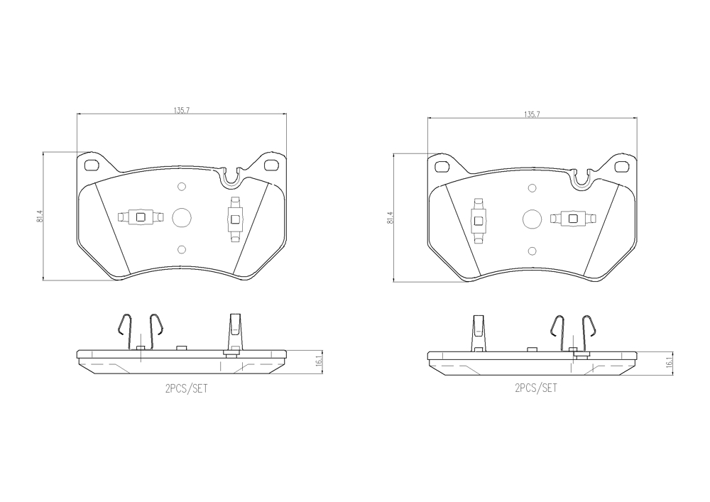 Klocki hamulcowe BREMBO P 85 181