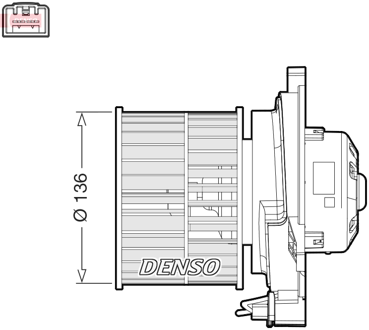 Wentylator wewnętrzny DENSO DEA10055