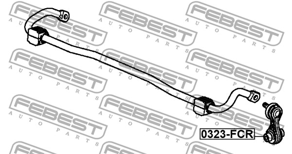Łącznik stabilizatora FEBEST 0323-FCR