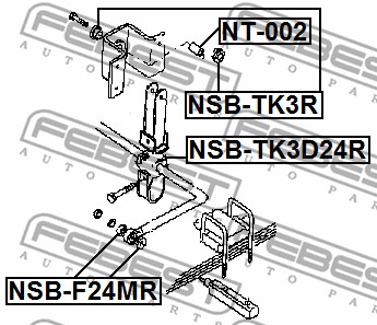 Tuleja wahacza FEBEST NSB-TK3R