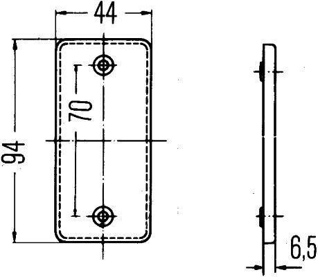 Światło odblaskowe tylne HELLA 8RA 003 326-011