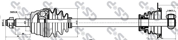Półoś napędowa GSP 244012