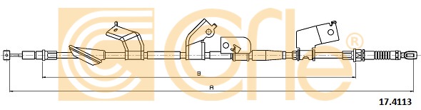 Linka hamulca ręcznego COFLE 17.4113