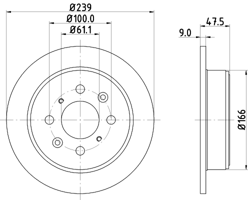 Tarcza hamulcowa HELLA 8DD 355 104-951