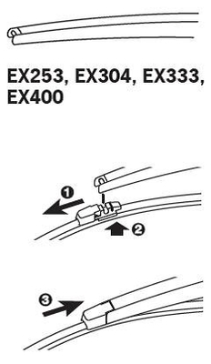 Pióro wycieraczki TRICO EX400
