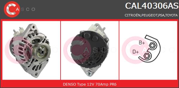 Alternator CASCO CAL40306AS