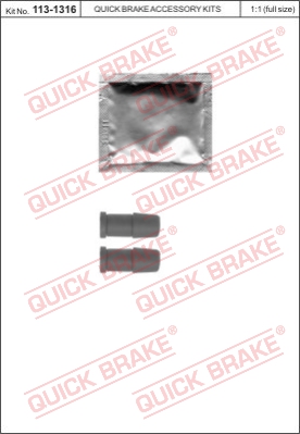 Zestaw naprawczy zacisk hamulcowy QUICK BRAKE 113-1316