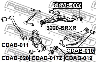 Tuleja wahacza FEBEST CDAB-010