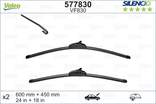 Pióro wycieraczki VALEO 577830